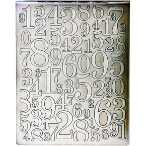 DDOUJOY Numbers 0-9 Background Plastic Embossing Folders for Card Making Scrapbooking and Other Paper Crafts 3010909