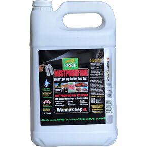 Corrosion Free Rust Cure Formula 3000 1G/4L Jug, Great for Vehicles, Buses, Tractors, snowblowers, mowers, Rust Prevention, Rust Inhibitor, undercoating