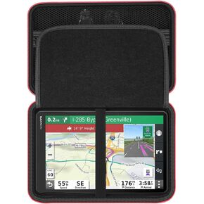 HESPLUS Hard GPS Case for 10-inch Garmin dēzl OTR1000 / Garmin dēzl™ OTR1010 / Garmin RV 1095 / Garmin RV 1090 GPS Truck Navigator, GPS Protection Case with Mesh Pocket for USB Cable - Black