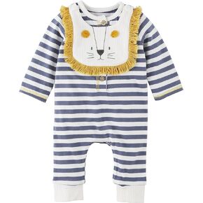 Mud Pie baby-boys Lion One-piece & Bib SetMud Pie Lion One-Piece & Bib Set