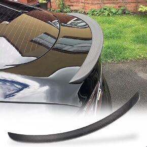 Model S Carbon Fiber Trunk Spoiler for Tesla Model S 2012-2023 P85 70D Base Sedan 4-Door Rear Spoiler Boot Lid High Kick Wing Lip Factory Outlet (Gloss Black)