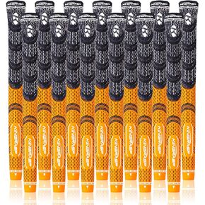 Lehui KINGRASP Golf Grips, Standard/Midsize, Golf Grips Set of 13(Free 13 Tapes), Anti-Slip Rubber Golf Club Grips, 8Colors Optional