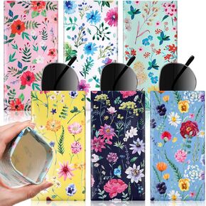 Shinylin 6 Pack Leather Sunglasses Case Soft Eyeglass Pouch Portable Travel Sunglasses Case for Women Men Kids Gift