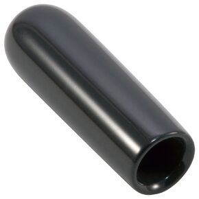 Caplugs 99394063 Plastic Round Cap VC-224-16, Vinyl, Cap ID 0.224" Length 1.000", Black (Pack of 200)