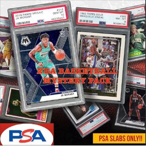 Basketball PSA Only Graded 7+ Guaranteed Mystery Hot Pack Bundle - 5 Rookies / 5 Vets - with Bonus Legends Chase Card - Lebron/Jordan, HOF rookies, Kobe Graded