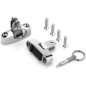 Bimini Top Deck Hinge Swivel Mount 316 Stainless Steel Swivel Side Mount Hinge,Boat Bimini Top Fitting Hardware Side Mount,Boat Top Hinges Bimini Mounts with Removable Pin