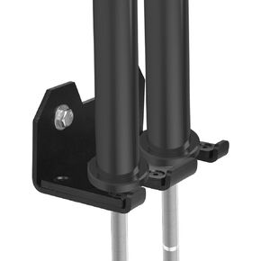 EVERYMATE Olympic Barbell Holder, Gym Barbell Storage Rack,Vertical Barbell Wall Mount Rack,Black Powder Coated,Space Saving Commercial or Home Gym Accessory, Barbell Hanger Holds Under 33mm Bar Size