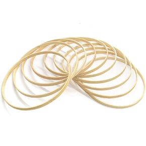 AUEAR, Dream Catcher Bamboo Rings Hoops Macrame Rings for Dream Catcher DIY Craft Home Craft DIY Wedding Decoration Embroidery Tools (10-Pack, 8 Inch)