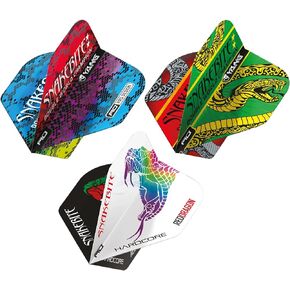 RED DRAGON Yin Yang Double Sided Player Dart Flights 3 Sets Per Pack (9 Dart Flights in Total)