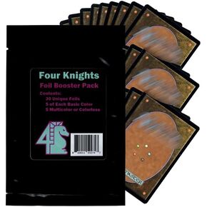 Four Knights: MTG TCG Holo Foil Booster Pack 30 Shiny Unique Cards Compatible with Magic