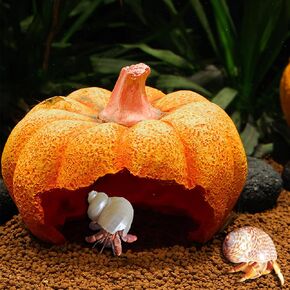 Hermit Crab Climbing Steps and Hideout Resin Simulation Rock Reptile Hides and Caves Turtle Basking Platform Aquarium Habitat Decor Accessories for Bearded Dragon Lizard Snake Tortoise Frog Gecko