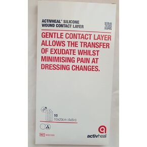 ActivHeal® Silicone Wound Contact Layer 4"x8", Wound Dressing