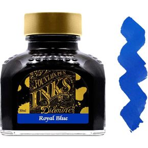 Diamine Fountain Pen Ink, 80 ml Bottle, Royal Blue