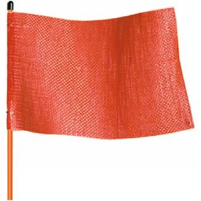 منتجات السلامة الصناعية من لعبة الداما، علم السلامة Flagstaff FSRR7، قاعدة سداسية ملولبة، الطول الإجمالي 11-1/2 بوصة، العرض الإجمالي 7-1/4 بوصة، برتقالي مع سوط برتقالي (عبوة من قطعة واحدة) in Kuwait