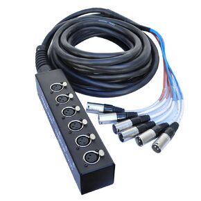Seismic Audio SADROP-6x50 6 Channel Drop Snake Cable, 50-Feet Pro Audio Sub Snake
