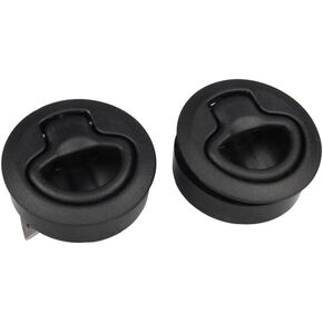 Ayunwei 2'' Boat Hatch Latches ABS Plastic Round Slam Latch Locking Door Marine Latches for Boat, RV, Yacht of 2 Pcs