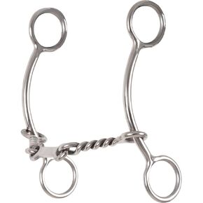 Classic Equine Carol Goostree Simplicity Shank Barrel Bit with Twisted Wire Dr. Bristol, 5-inch
