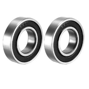 uxcell 6200-2RS Ball Bearing 10mm x 30mm x 9mm Double Sealed 180200 Deep Groove Bearings, Carbon Steel (Pack of 2)
