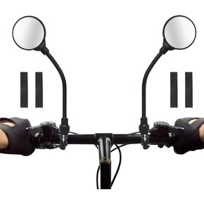 Coitak Bike Mirror, Adjustable Handlebar Rear View Mirrors, 2 PCS Convex Mirror Universal For Bike Bicycle
