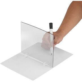 Drawing Reflection Board, Waterproof LED Light Stencil Board Tracing Drawing Board Sketch Mirror Reflection Phone Dimming for Kids, Junior painters, Junior Artists