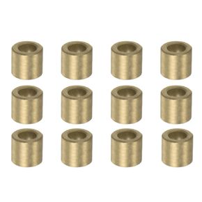 uxcell 8pcs Sleeve (Plain) Bearings 8mm Bore x 12mm OD x 8mm Length, Self-Lubricating Sintered Bronze Bushings