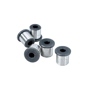 (5 Pack) Press Fit Drill Guide Bushings 0.159" ID x 0.472" Flanged OD x 0.375" Length, Made of Steel