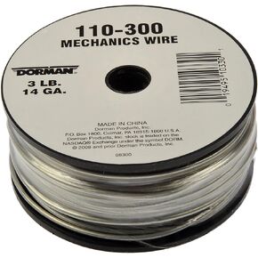 Dorman 110-300 14 Gauge 3 Pound Spool Mechanics Wire, 174 Feet, Silver
