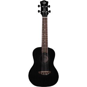 Luna Guitars, 4-String Vintage Mahogany Concert Ukulele, Black Satin, (UKE VMC BKS)