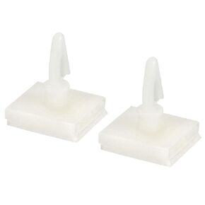 PATIKIL Adhesive Standoff, 10 Pack Reverse Mount Insulation Bracket Isolation Column PCB Spacer 0.25" Supporting Height, White