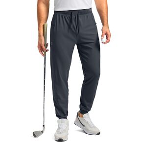G Gradual Men's Joggers with Zipper Pockets Stretch Tapered Sweatpants Athletic Pants for Men Workout Running Gym