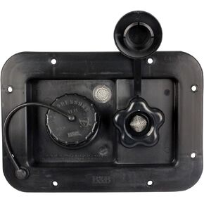 B&B Molders 94223 City/Gravity Dish Plas CV, Black