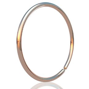 Rose Gold Nose Ring Hoop – Thin 24 Gauge 14k Rose Gold Filled Nose Piercing 7mm inner diameter – Tiny Hypoallergenic 24G Nose Piercing Ring