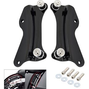 Benlari Gloss Black 4 Point Docking Hardware Kit 2014-2024 Compatible for Harley Davidson Touring Street Glide Road Glide Electra Glide Road King CVO (Vivid Black)