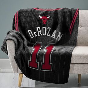 Sleep Squad Chicago Bulls DeMar DeRozan 60" x 80" Raschel Plush Blanket – an NBA Throw