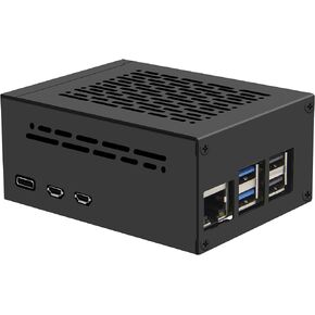 Geekworm Metal Case P579-V2 for Raspberry Pi 5 Support X1000/X1001/X1003/X1004/M901/M300/M400 & Raspberry Pi 5 Active Cooler