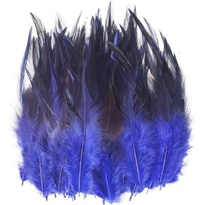 Happy Feather 200PCS Saddle Hackle Rooster Feather for Crafts, 5-7 inch Natural Pheasant Neck feathers DIY Pendant Earrings Dream Catcher
