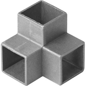 20Pack 3 Way Corner Joints for 1 inch Square Tube, 90 Degree Aluminum Connector, Handrail Guardrail End Rails Clamps Chain Link Fence Fitting Part, Right Angle Bracket Structural Joiner, Thickness 2mm