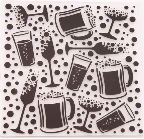 arriettycraft Wine Bottle Beer Background Plastic Embossing Folders for Card Making Journaling Scrapbooking or Paper Crafts Decoration in Saudi Arabia