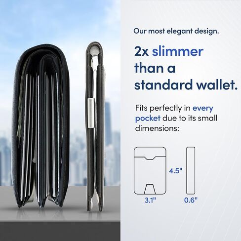 TRAVANDO AirTag* Wallet Mens Wallet with Money Clip Air Tag Wallet Card Holder RFID Blocking Bifold Gifts for Men in Saudi Arabia