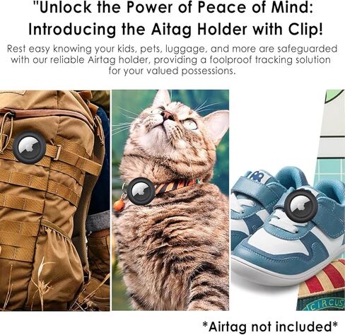 PALAMEDE 2 Pack Airtag Holder for Kids Hidden | Airtag Clip for Kids - Airtag Holder for Kids Shoes, Backpack, Clothing, Luggage, Scratch Resistant, Extra Durable, Easy Attach to Shoe or Collar in Saudi Arabia