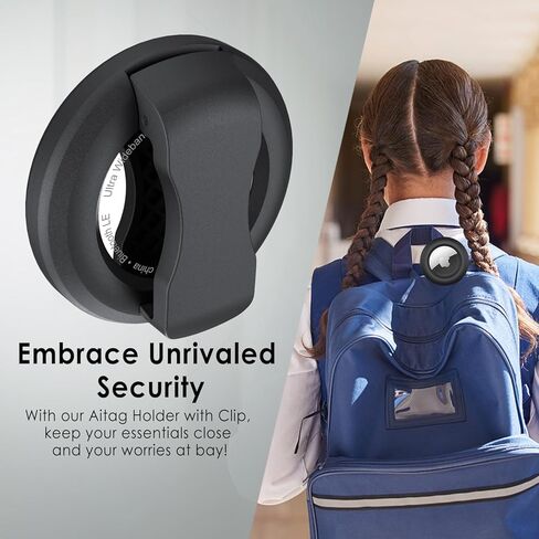 PALAMEDE 2 Pack Airtag Holder for Kids Hidden | Airtag Clip for Kids - Airtag Holder for Kids Shoes, Backpack, Clothing, Luggage, Scratch Resistant, Extra Durable, Easy Attach to Shoe or Collar in Saudi Arabia