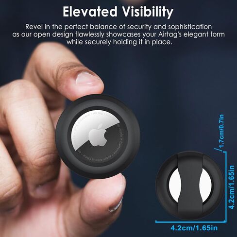 PALAMEDE 2 Pack Airtag Holder for Kids Hidden | Airtag Clip for Kids - Airtag Holder for Kids Shoes, Backpack, Clothing, Luggage, Scratch Resistant, Extra Durable, Easy Attach to Shoe or Collar in Saudi Arabia