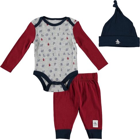 بدلة قطعة واحدة للأطفال من Happy Threads وسروال الركض مع قبعة مكونة من 3 قطع طقم هدايا مكون من قطعة واحدة وسروال in Kuwait