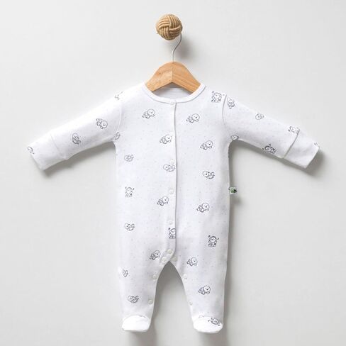 KiddyTurtles Baby Essential 100% Organic Cotton 3Pcs Newborn 0-3 Months Romper Set, Baby Layette Set in Saudi Arabia