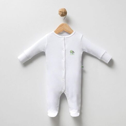 KiddyTurtles Baby Essential 100% Organic Cotton 3Pcs Newborn 0-3 Months Romper Set, Baby Layette Set in Saudi Arabia