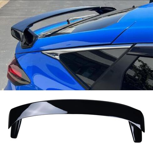 AUTOTOP Glossy Black HPD Style Rear Spoiler Wing Tail Lid Fit11th 2022 2023 Honda Civic Hatchback Model in Saudi Arabia