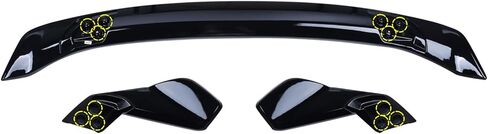 AUTOTOP Glossy Black HPD Style Rear Spoiler Wing Tail Lid Fit11th 2022 2023 Honda Civic Hatchback Model in Saudi Arabia