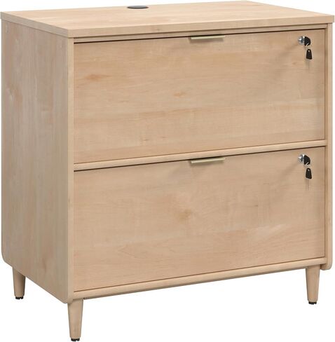Sauder Clifford Place 2-Drawer Lateral File Cabinet, L: 29.53" x W: 18.5" x H: 30.28", Natural Maple Finish in Saudi Arabia