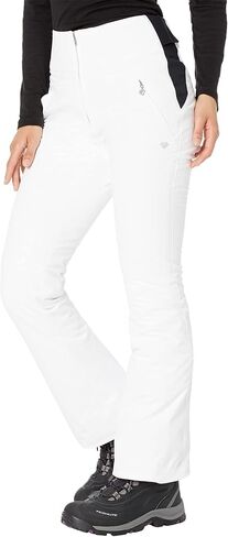 Obermeyer Cloud Nine Pants for Women - High Rise Elastic Waist with Front Zipper Closure, Chic and Casual Winter Pants White 4 S in Saudi Arabia