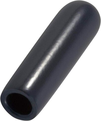 3/16" to 1/4" Round Black Vinyl Flexible End Cap Bolt Screw Rubber Thread Protector Safety Cover | for 0.187 Inch Pipe Post Tubing Rod OD Cover - 1" Inside Height. (10) in Saudi Arabia